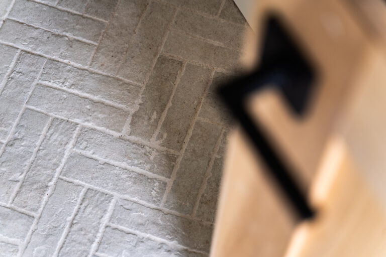 Custom Front Entry Floor Tile - Hollyhock